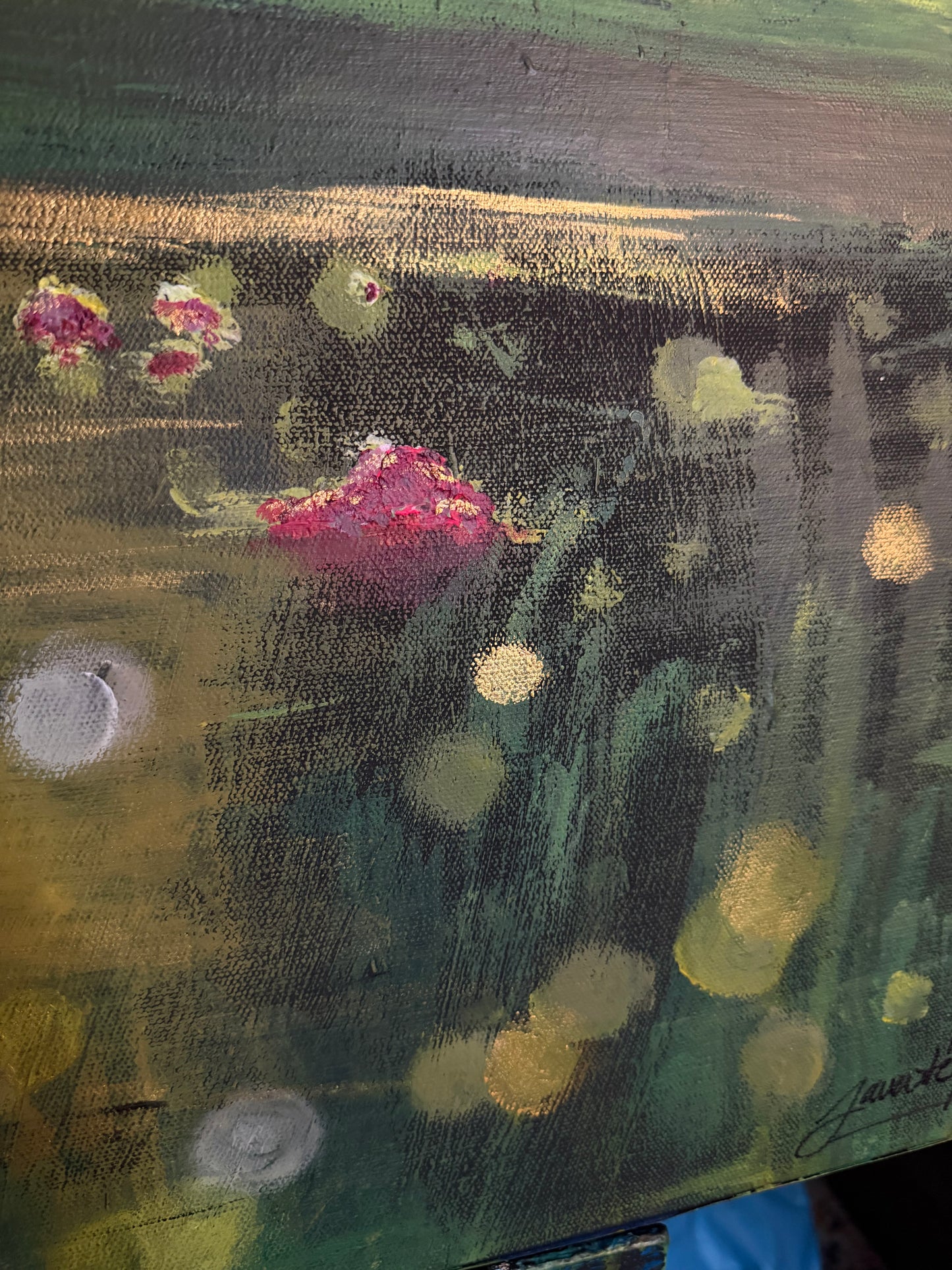 Original Canvas Art: Dance Beneath the Willow