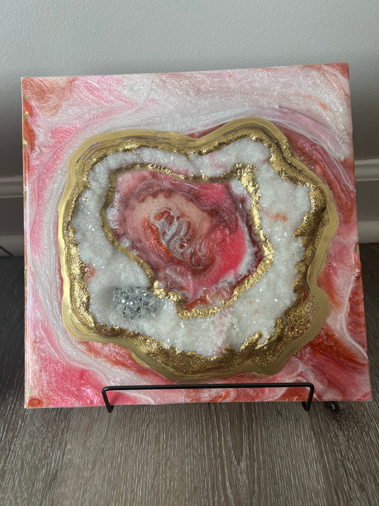 iHeart Pink Geode 2